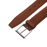 Ceinture en daim tabac Crockett & Jones