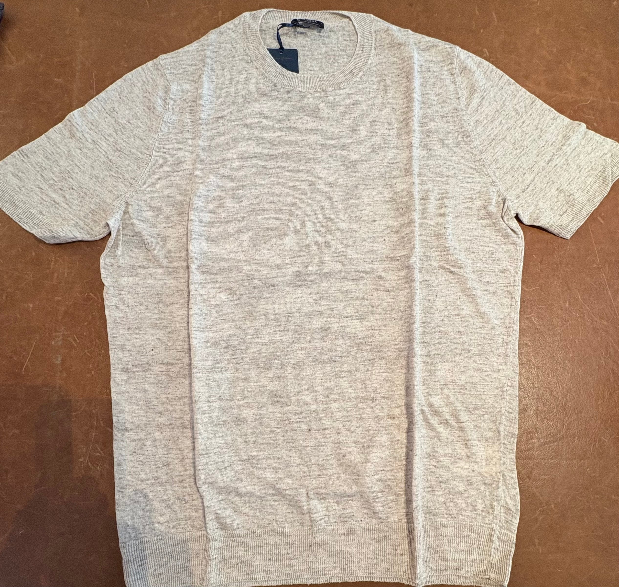 Barba crew neck linen