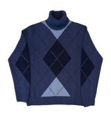 Pull à col roulé Vallati Classic à motif losanges