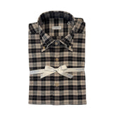 Chemise à carreaux gris/noir Sannino
