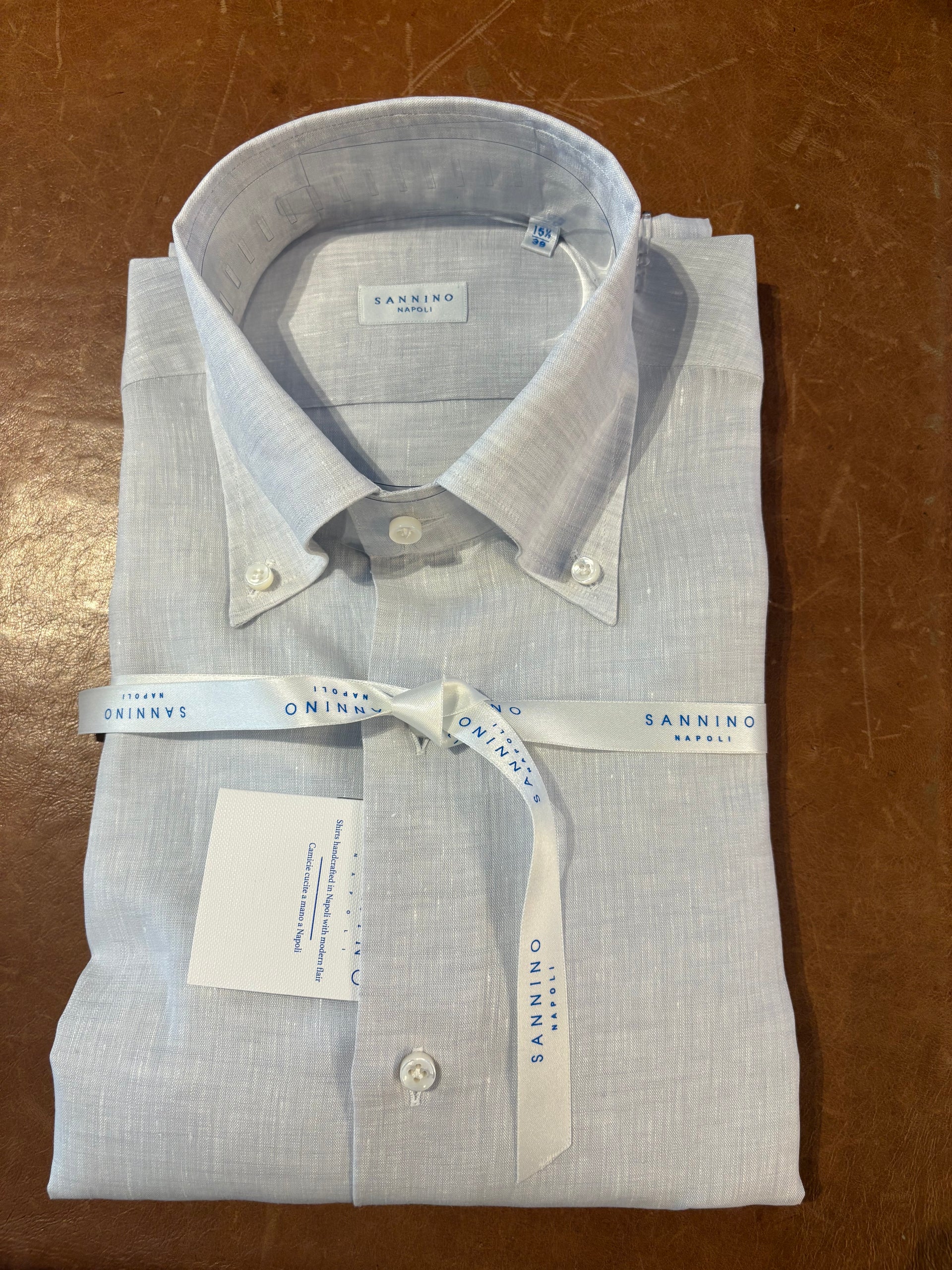Sannino Silver Linen Button Down