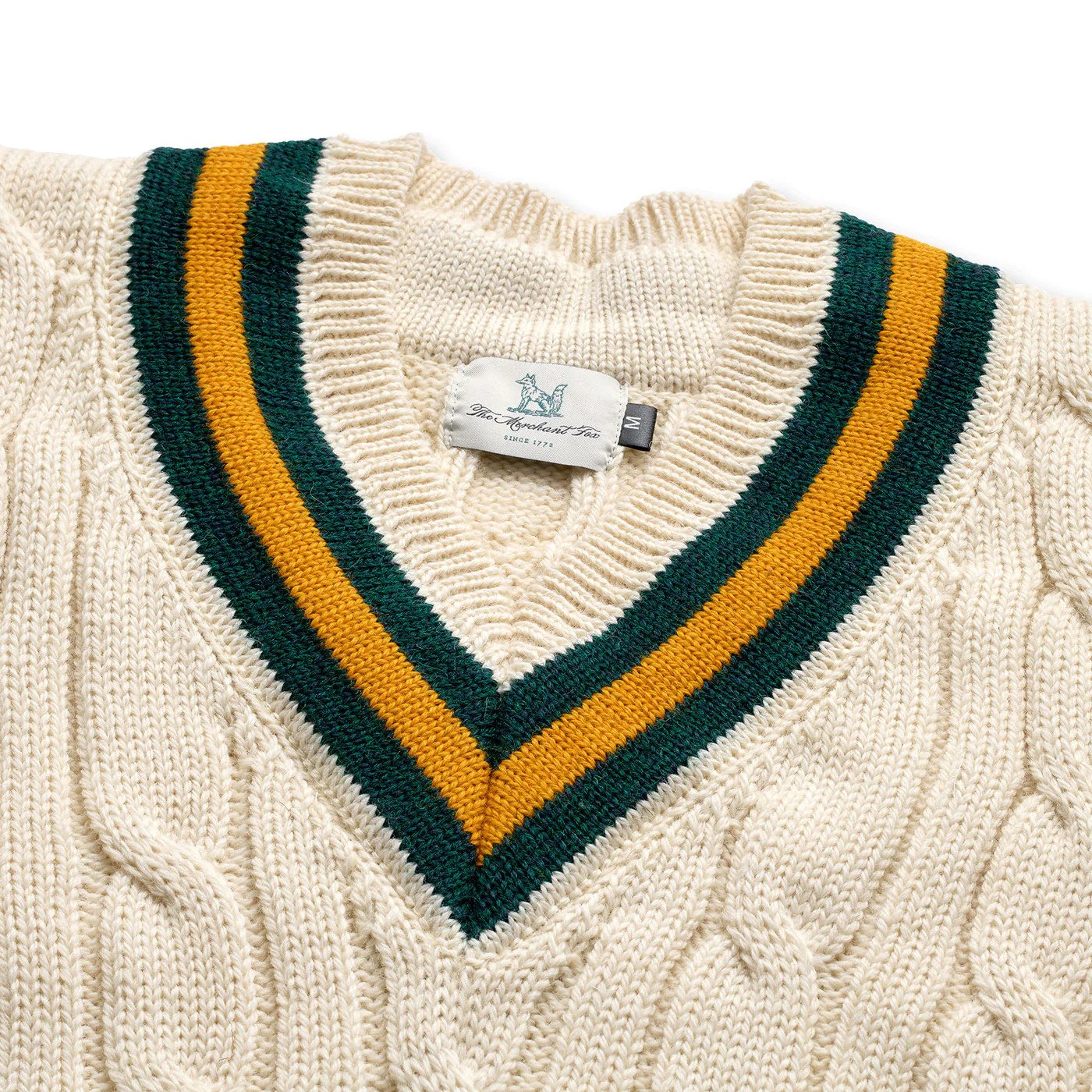 Fox flannel cricket sweater