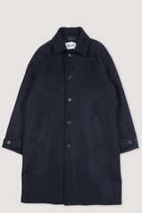 Manteau doublé Valstar Vittorio en feutre de laine vierge - Bleu marine